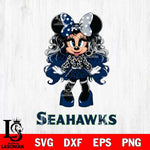 Seattle Seahawks Beauty Minnie Mouse Svg Eps Dxf Png File, Digital Download, Instant Download