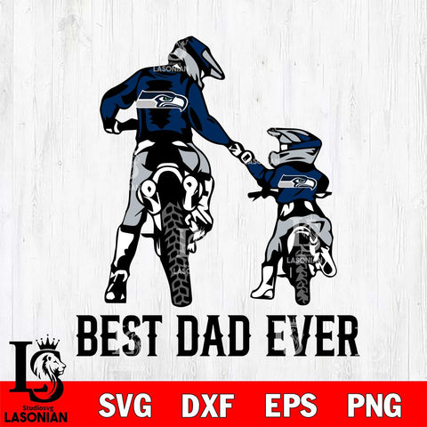 Seattle Seahawks Best Dad Ever Svg Eps Dxf Png File, Digital Download, Instant Download