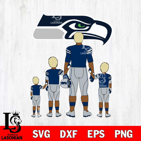 Seattle Seahawks Best Dad Ever , father day , DAD NFL Svg Eps Dxf Png File, Digital Download, Instant Download