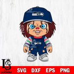 Seattle Seahawks Chucky Football Horror Halloween Svg Eps Dxf Png File, Digital Download, Instant Download