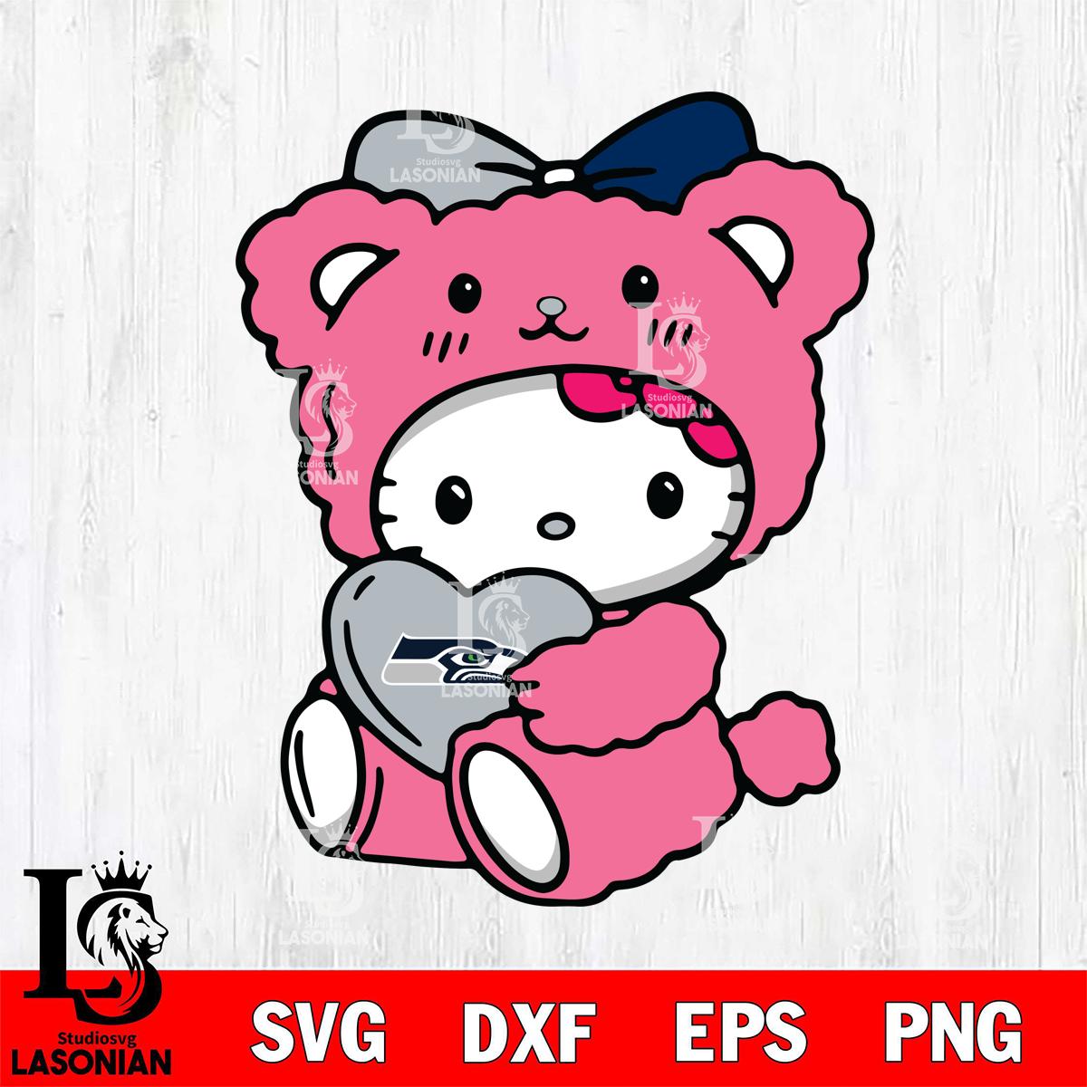 Seattle Seahawks Cute Hello Kitty 3 – lasoniansvg