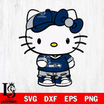 Seattle Seahawks Cute Hello Kitty Football 2 Svg Eps Dxf Png File, NFL svg, Digital Download, Instant Download