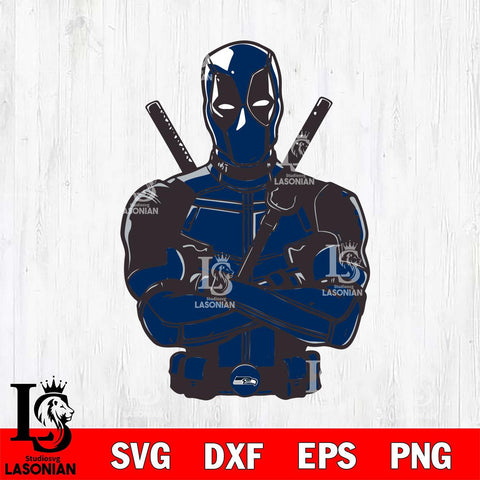 Seattle Seahawks Deadpool Svg Eps Dxf Png File, Digital Download, Instant Download