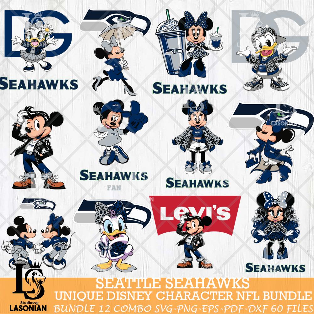 Seattle Seahawks Disney Characters NFL Bundle 12 – lasoniansvg