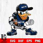 Seattle Seahawks Donal Duck Svg Eps Dxf Png File, Digital Download, Instant Download