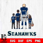 Seattle Seahawks Father Football SVG DXF EPS PNG FILE,NFL SVG, Father day Digital Download,Instant Download, Silhouette
