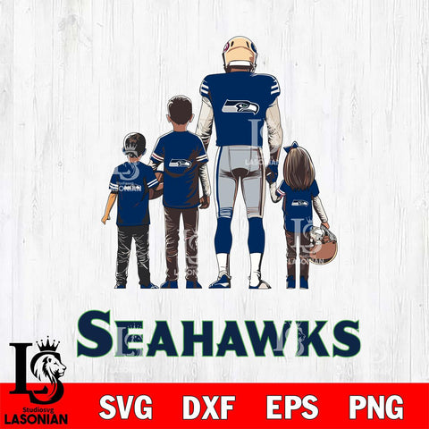Seattle Seahawks Father Football SVG DXF EPS PNG FILE,NFL SVG, Father day Digital Download,Instant Download, Silhouette