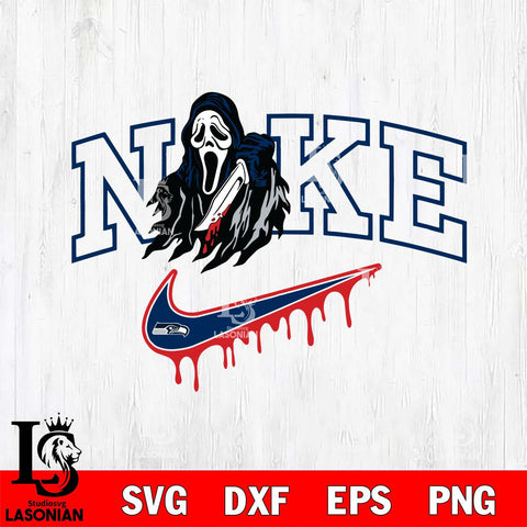 Seattle Seahawks Ghostface Nike Svg Eps Dxf Png File, Digital Download, Instant Download
