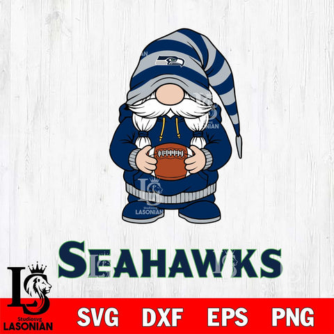 Seattle Seahawks Gnome Sport File Cut, NFL SVG, Digital Download , CHRISTMAS Criucut , Silhouette