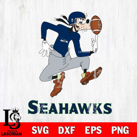 Seattle Seahawks Goofy Circus Football SVG DXF EPS PNG FILE,NFL Cricut ,Football Digital Download,Instant Download, Silhouette