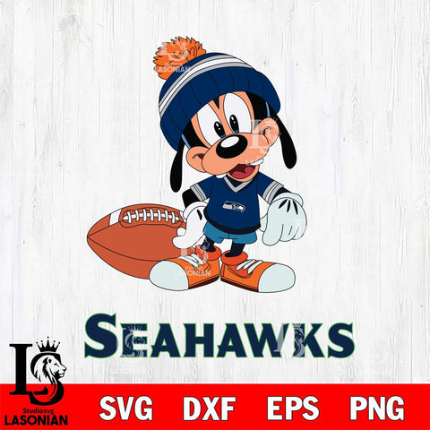 Seattle Seahawks Goofy Football SVG DXF EPS PNG FILE,NFL Cricut ,Football Digital Download,Instant Download, Silhouette