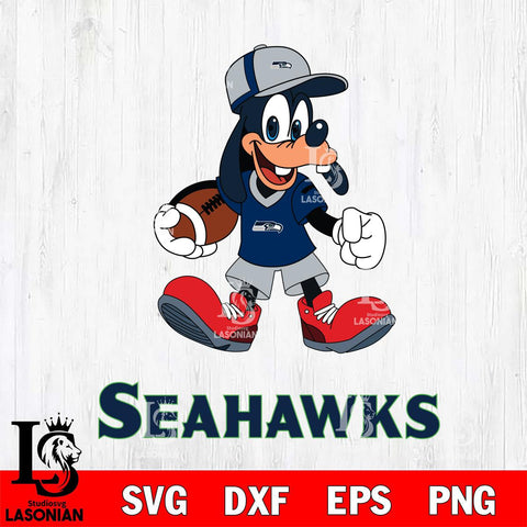 Seattle Seahawks Goofy Football Player SVG DXF EPS PNG FILE,NFL Cricut ,Football Digital Download,Instant Download, Silhouette
