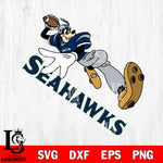 Seattle Seahawks Goofy rugby player SVG DXF EPS PNG FILE,NFL Cricut ,Football Digital Download,Instant Download, Silhouette