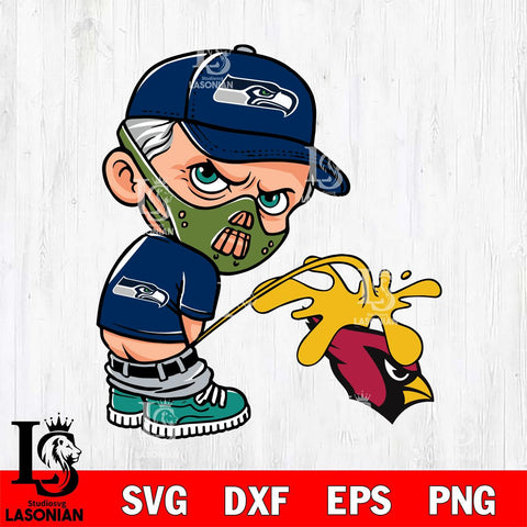 Seattle Seahawks Hannibal Lecter Piss On Arizona Cardinals Svg Eps Dxf Png File, Digital Download, Instant Download
