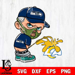 Seattle Seahawks Hannibal Lecter Piss On Los Angeles Rams Svg Eps Dxf Png File, Digital Download, Instant Download