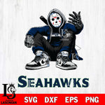 Seattle Seahawks Jason Voorhees Halloween SVG Svg Eps Dxf Png File, Digital Download, Instant Download