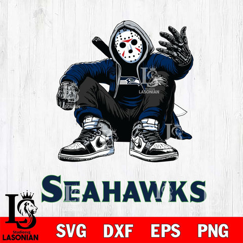 Seattle Seahawks Jason Voorhees Halloween SVG Svg Eps Dxf Png File, Digital Download, Instant Download