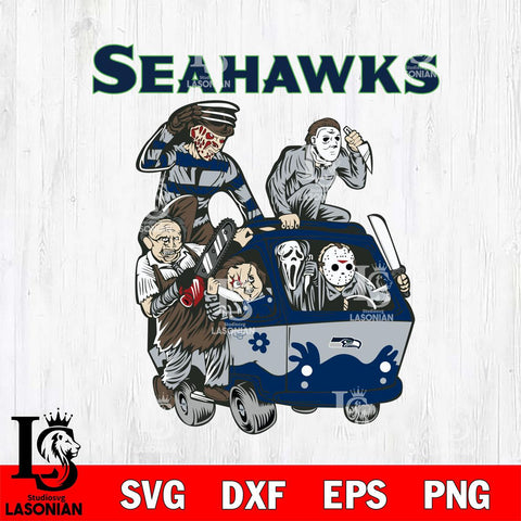 Seattle Seahawks Jason Voorhees Horror 10 Svg Eps Dxf Png File, NFL svg, Digital Download, Instant Download