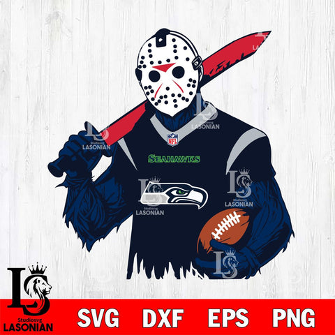 Seattle Seahawks Jason Voorhees Horror 11 Svg Eps Dxf Png File, NFL svg, Digital Download, Instant Download