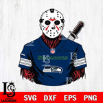 Seattle Seahawks Jason Voorhees Horror 4 Svg Eps Dxf Png File, NFL svg, Digital Download, Instant Download