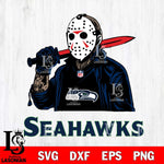 Seattle Seahawks Jason Voorhees Horror Halloween Svg Eps Dxf Png File, Digital Download, Instant Download
