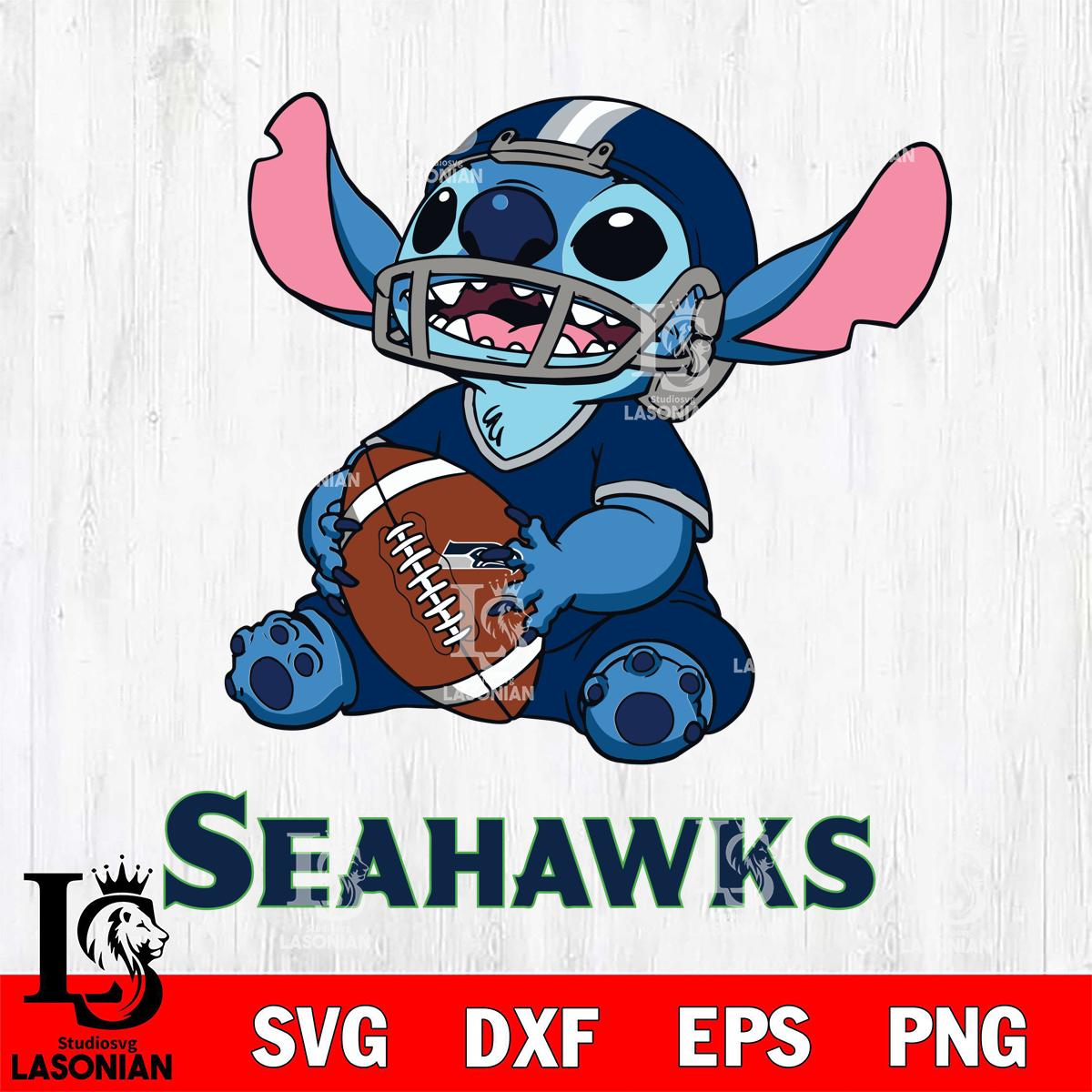 Seattle Seahawks Lilo and stitch Football – lasoniansvg