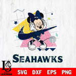 Seattle Seahawks Minnie Mouse Dancing SVG DXF EPS PNG FILE, Disney Father day File Cut,Digital Download,Instant Download,Disney Svg Files
