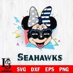 Seattle Seahawks Minnie Mouse Love Sport SVG DXF EPS PNG FILE, Disney Father day File Cut,Digital Download,Instant Download,Disney Svg Files