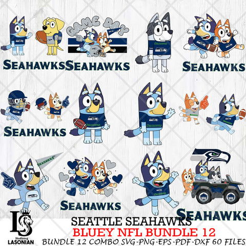 Seattle Seahawks NFL Bundle 12 Svg Eps Dxf Png File, Digital Download, Instant Download