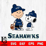 Seattle Seahawks Peanuts Snoopy Friends Football SVG DXF EPS PNG FILE,Snoopy File Cut, Nfl Digital Download,Instant Download, Silhouette