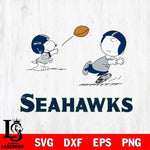 Seattle Seahawks Peanuts play football SVG DXF EPS PNG FILE,Snoopy File Cut, Nfl Digital Download,Instant Download, Silhouette