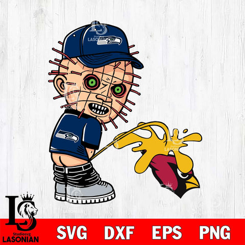 Seattle Seahawks Pinhead Piss On Arizona Cardinals Svg Eps Dxf Png File, Digital Download, Instant Download