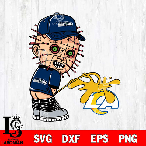 Seattle Seahawks Pinhead Piss On Los Angeles Rams Svg Eps Dxf Png File, Digital Download, Instant Download
