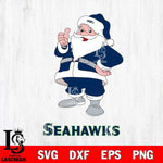 Seattle Seahawks Santa claus Svg Eps Dxf Png File,NFL Svg Files,Digital Download,Sublimation,Instant Download
