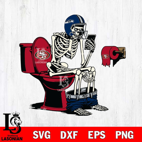 Seattle Seahawks Shit On San Francisco 49ers Svg Eps Dxf Png File, Digital Download, Instant Download