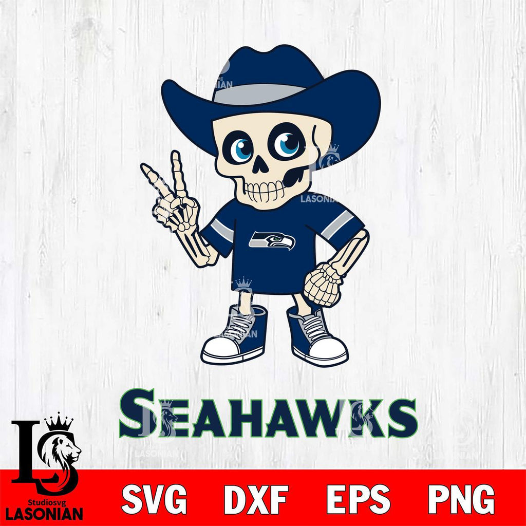 Seattle Seahawks Skeleton Football 2 – lasoniansvg