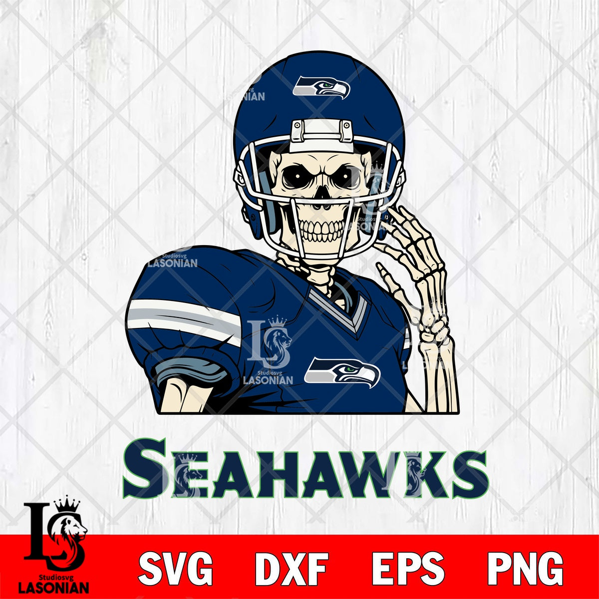 Seattle Seahawks Skeleton helmet Football File cut ,Skeleton Criucut ...