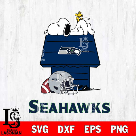Seattle Seahawks Snoopy Chill Football SVG DXF EPS PNG FILE,Snoopy File Cut, Nfl Digital Download,Instant Download, Silhouette