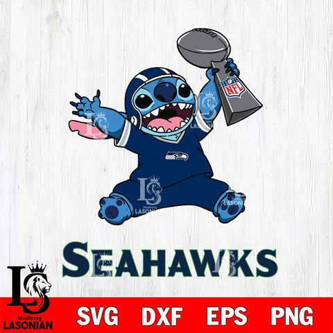 Seattle Seahawks Stitch Champion SVG DXF EPS PNG FILE, Stitch File Cut,NFL Digital Download,Instant Download, Silhouette
