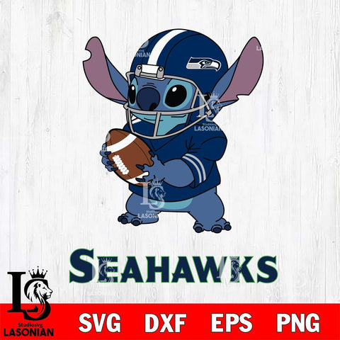 Seattle Seahawks Stitch Football Helmet SVG DXF EPS PNG FILE, NFL File Cut, Digital Download,Instant Download, Silhouette, Cricut