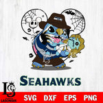 Seattle Seahawks Stitch Freddy Krueger Halloween Svg Eps Dxf Png File, Digital Download, Instant Download