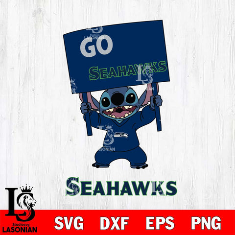 Seattle Seahawks Stitch Go cheer SVG DXF EPS PNG FILE, NFL File Cut, Digital Download,Instant Download, Silhouette, Cricut