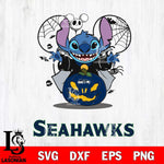 Seattle Seahawks Stitch Horror Halloween Svg Eps Dxf Png File, Digital Download, Instant Download