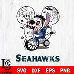 Seattle Seahawks Stitch Jigsaws Halloween Svg Eps Dxf Png File, Digital Download, Instant Download