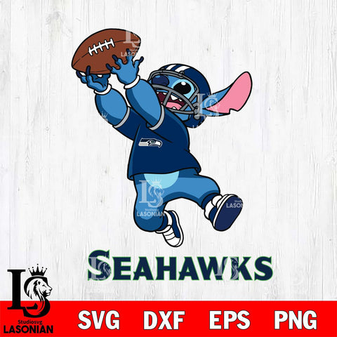 Seattle Seahawks Stitch Rugby Ball SVG DXF EPS PNG FILE, Stitch File Cut,NFL Digital Download,Instant Download, Silhouette