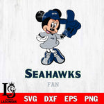 Seattle Seahawks #1 Fan Minnie Mouse Svg Eps Dxf Png File, Digital Download, Instant Download
