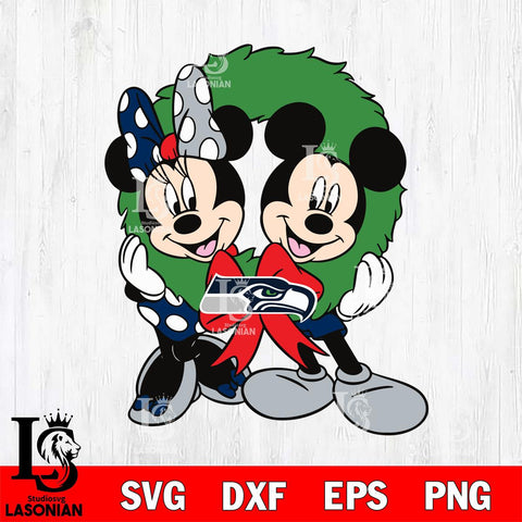 Seattle Seahawks mickey christmas 7 Svg Eps Dxf Png File, Digital Download, Instant Download