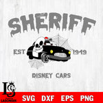 Sheriff est 1949 Disney car SVG DXF EPS PNG FILE,Halloween File Cut,Disney Digital Download,Instant Download, Silhouette