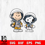 Snoopy And Charlie Brown Astronaut SVG DXF EPS PNG FILE, Graduation File Cut, Digital Download,Instant Download, Silhouette, Cricut