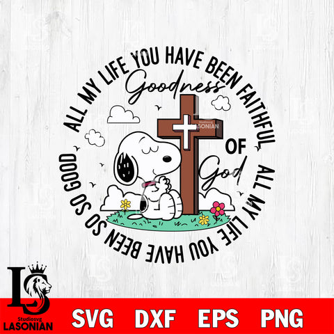 Snoopy Godness of God Svg Eps Dxf Png File, File Cut,Digital Download,Instant Download, Svg Files